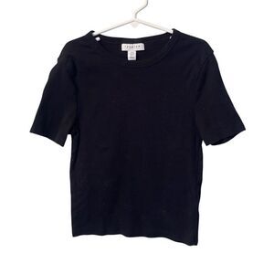 Women's TopShop Black Fitted T-Shirt